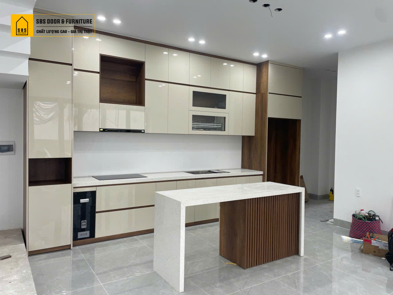 Tủ bếp nhựa acrylic chính hãng