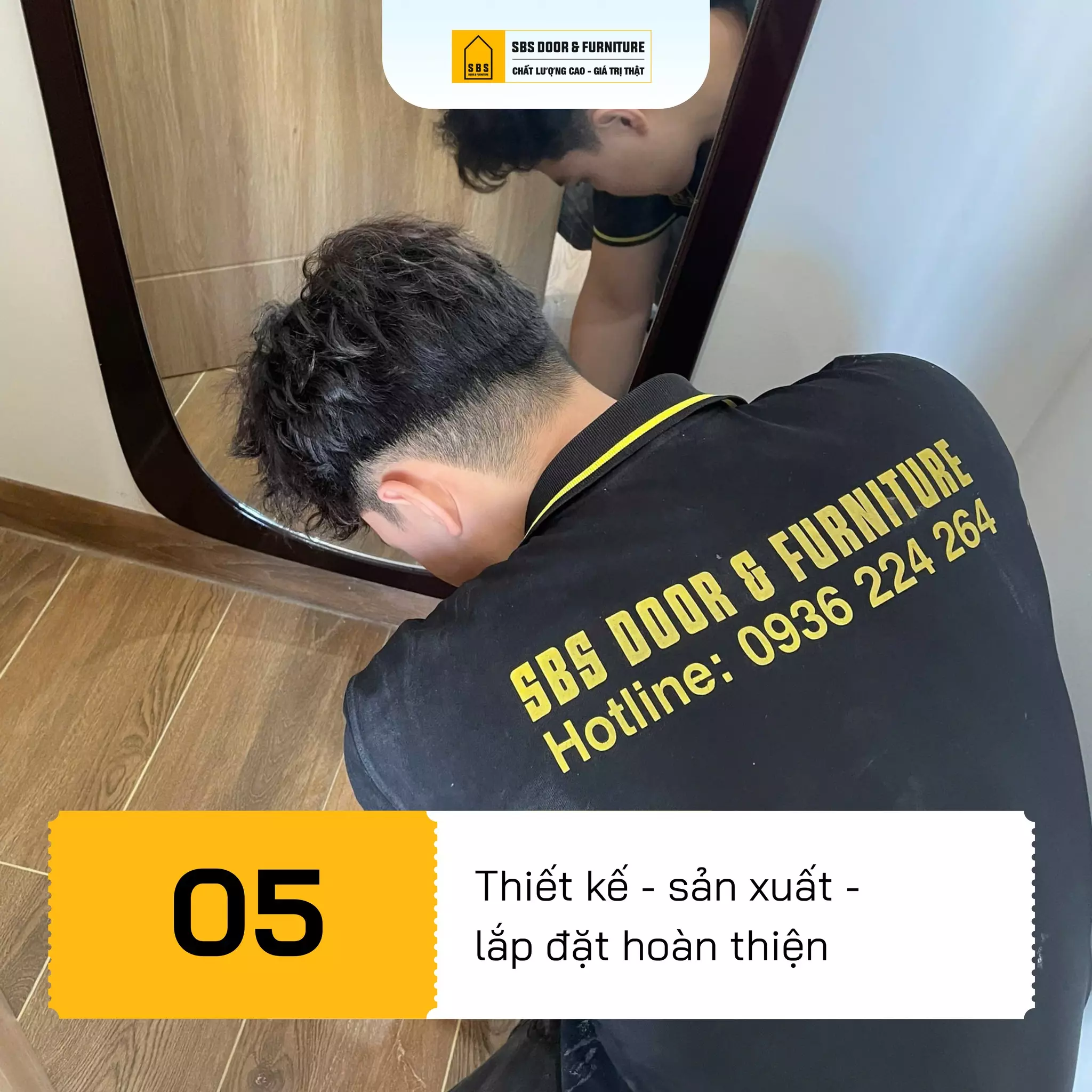 SBS DOOR tiến hành thi công lắp đặt nội thất phòng ngủ nhựa tại Đà Nẵng đúng kỹ thuật