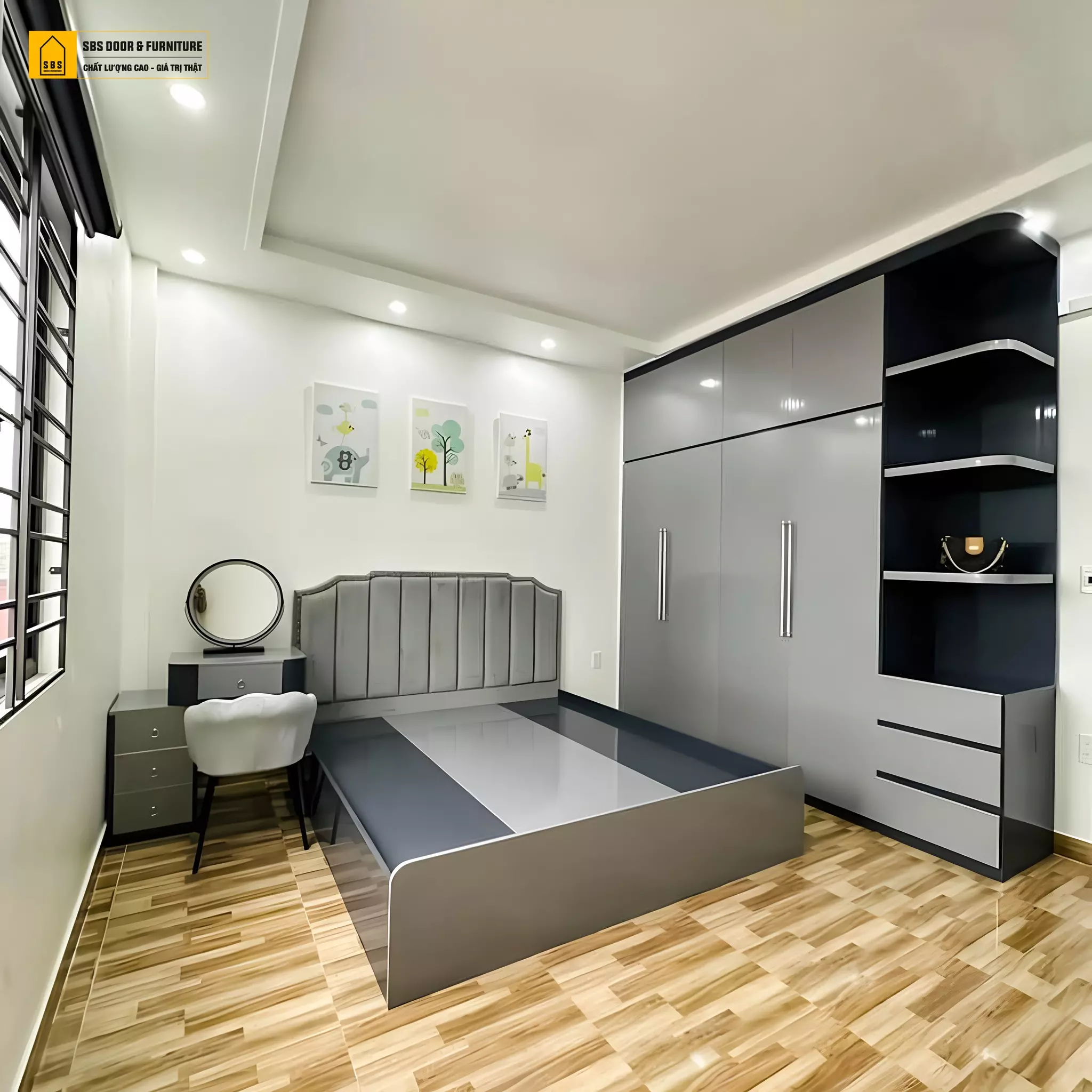 Mẫu nội thất nhựa phòng ngủ đẹp, hiện đại