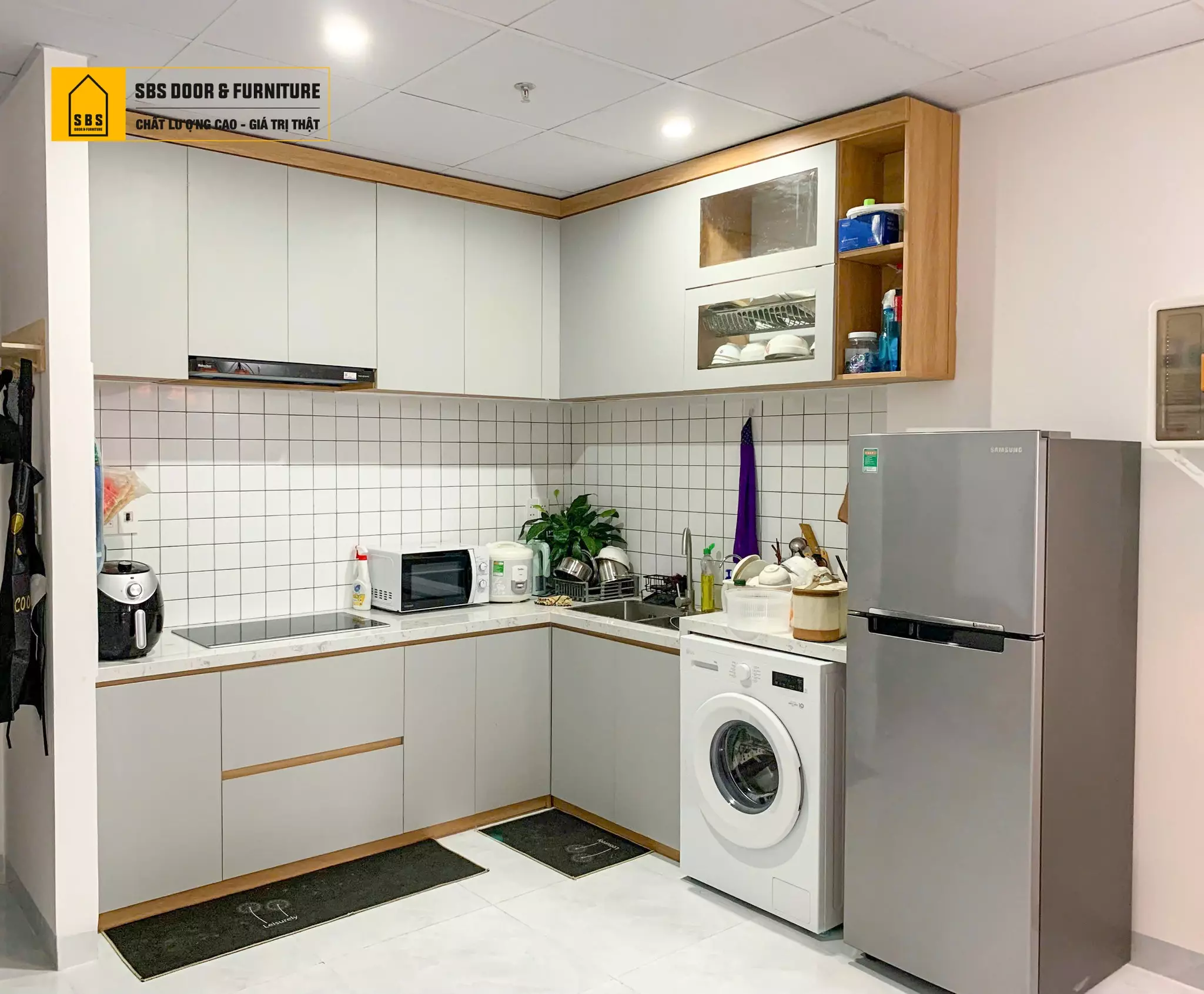 Tủ bếp nhựa Harmony plus hiện đại