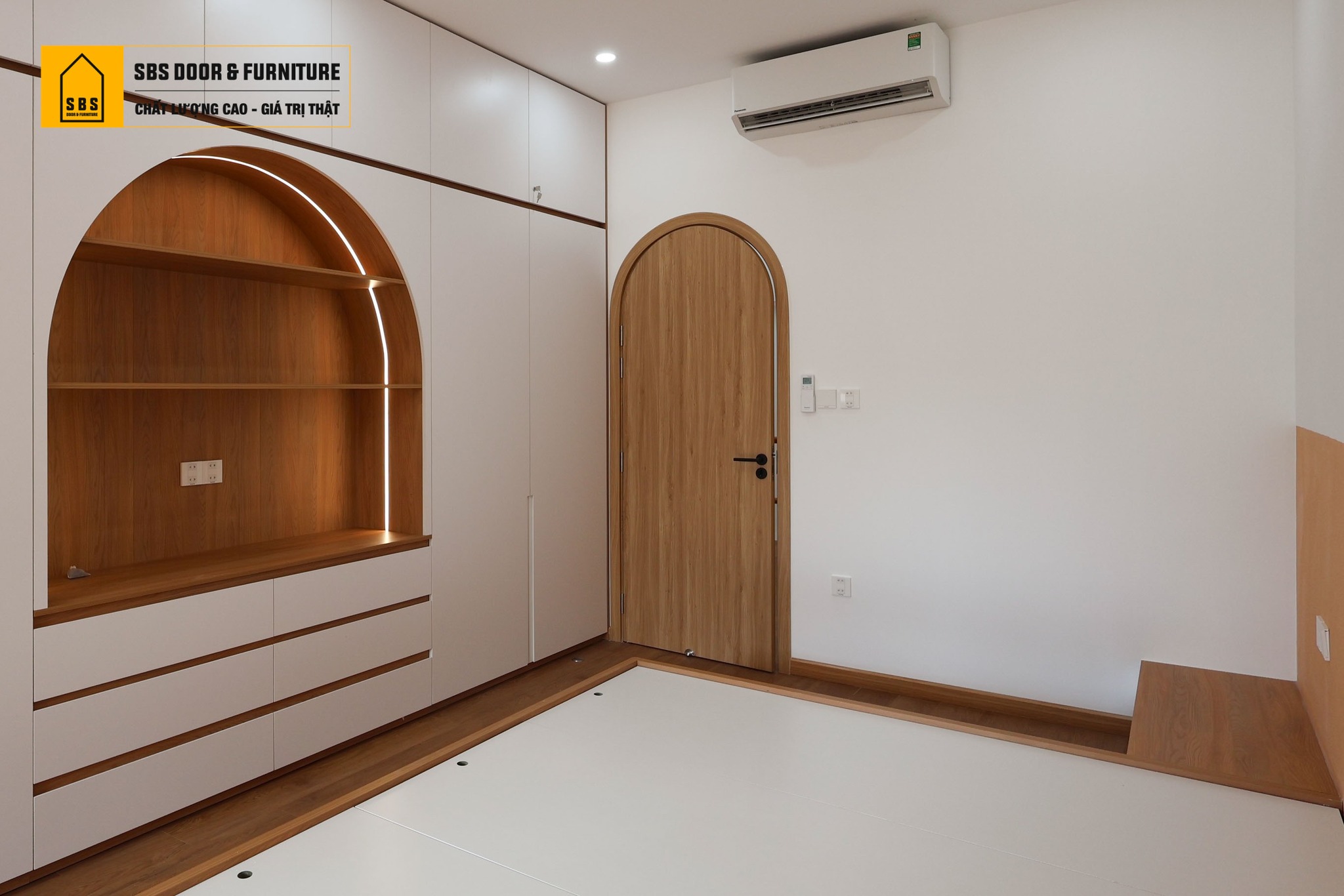 Mẫu giường ngủ nhựa cao cấp, chống mối mọt cong vênh