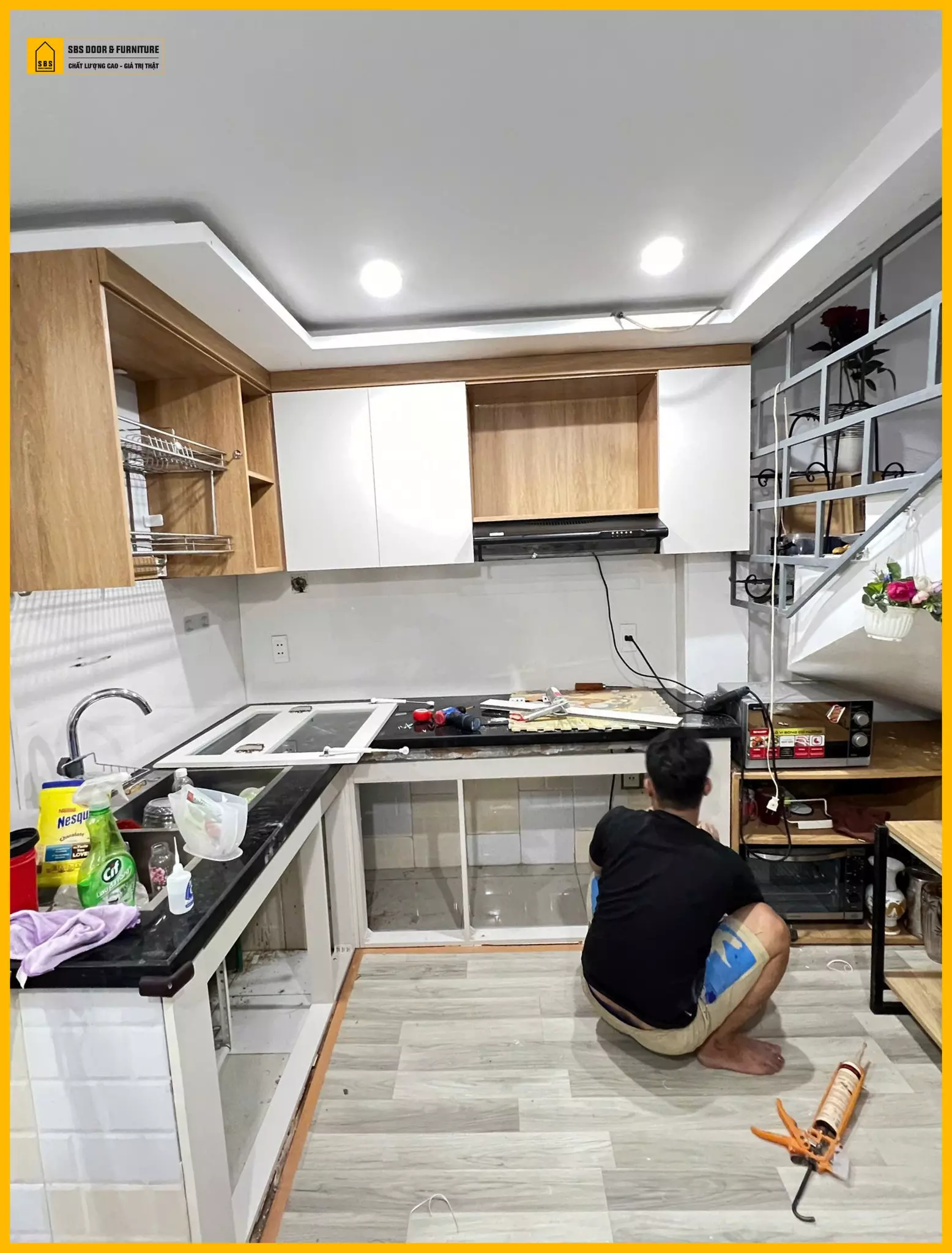 SBS DOOR đơn vị thi công nội thất nhựa Harmony uy tín