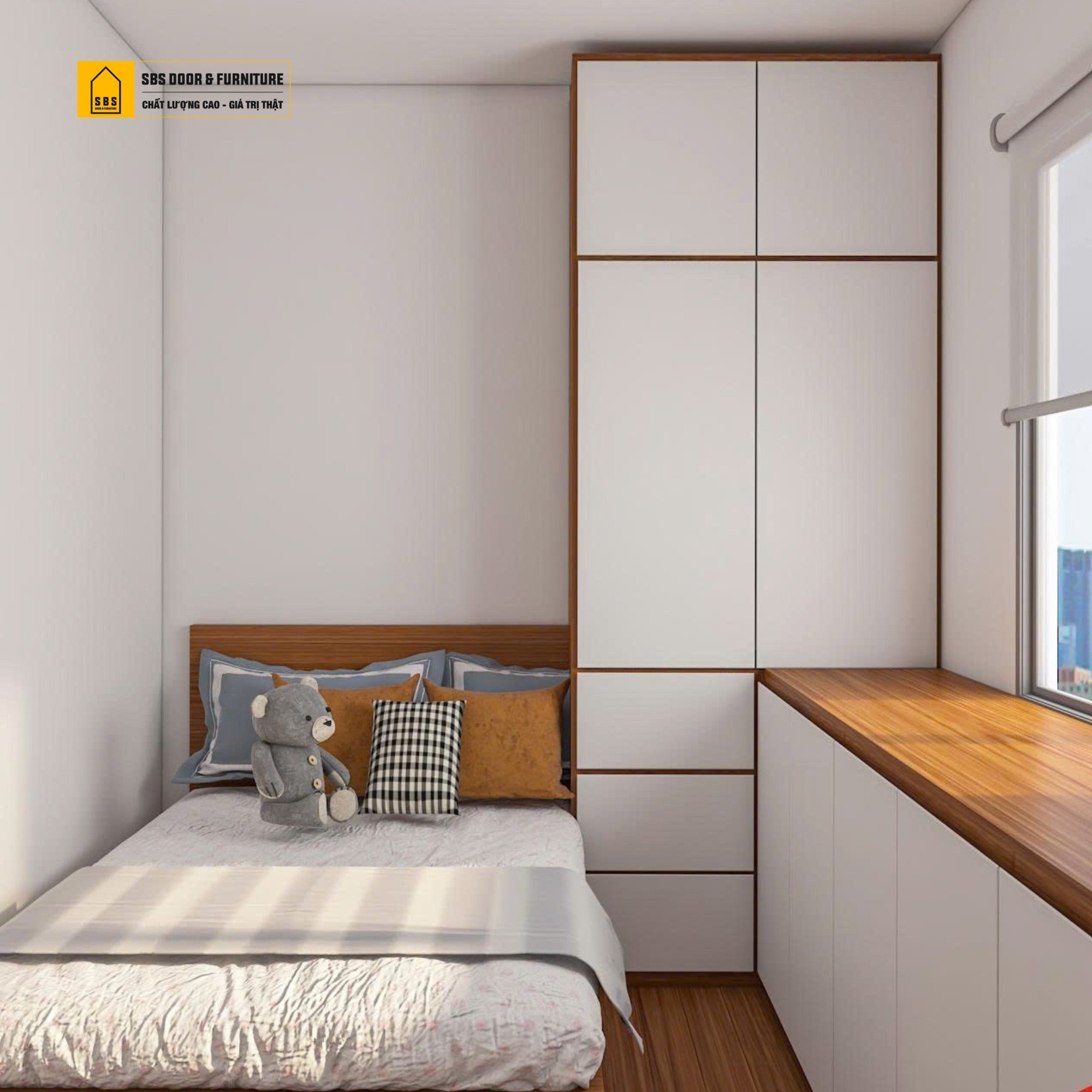 Tủ quần áo nhựa 2 cánh có ngăn kéo mang lại sự tiện lợi nhờ thiết kế thông minh