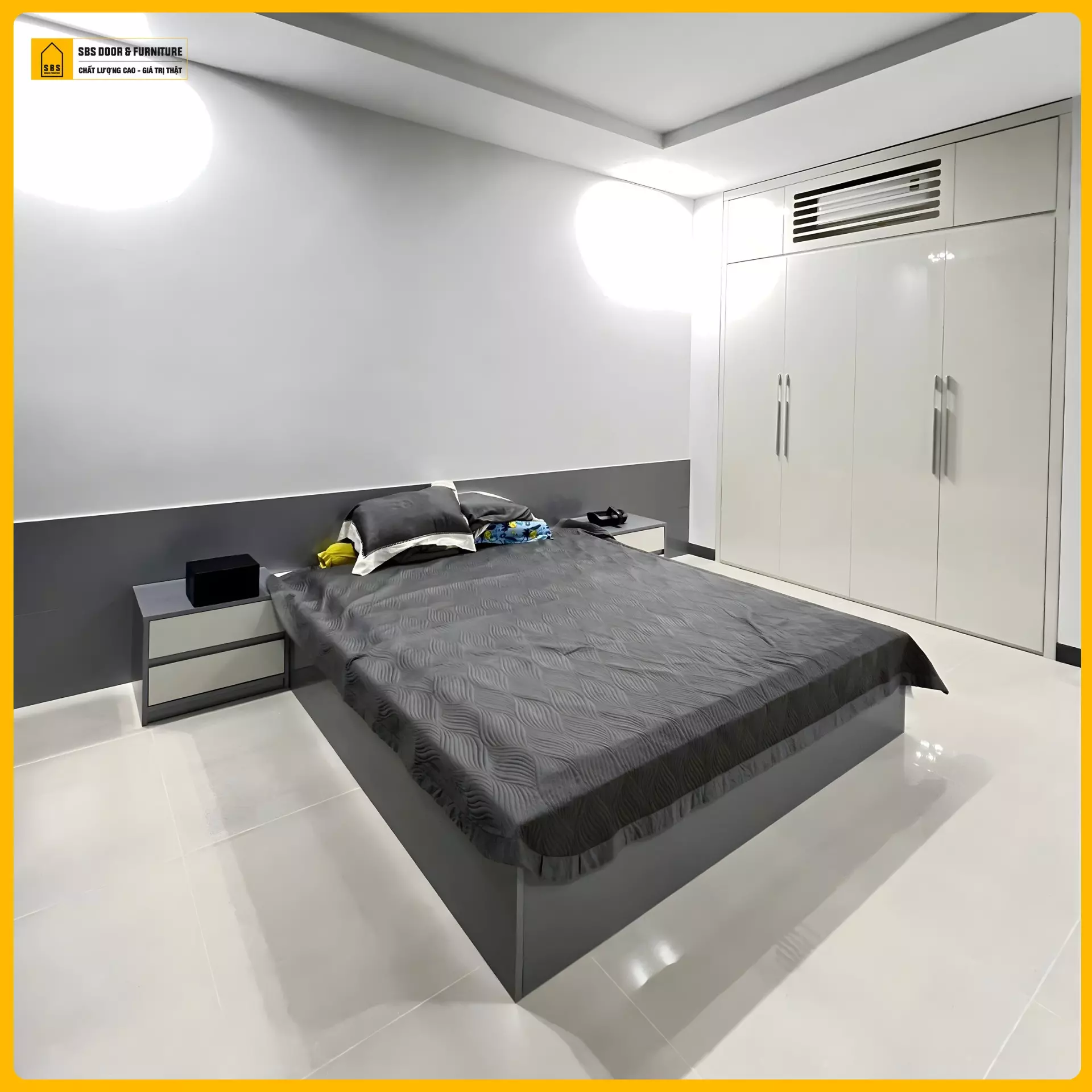 Giường nhựa Đài Loan màu đơn sắc