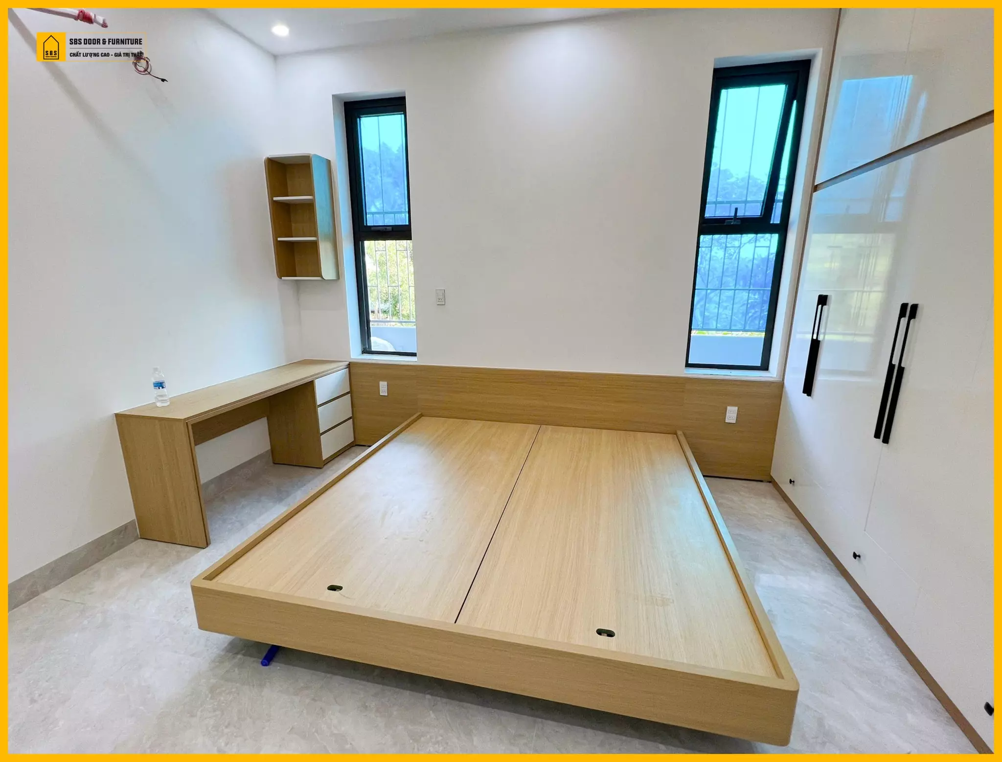 Giường nhựa của SBS DOOR đều được bảo hành 3 năm cho kết cấu chính