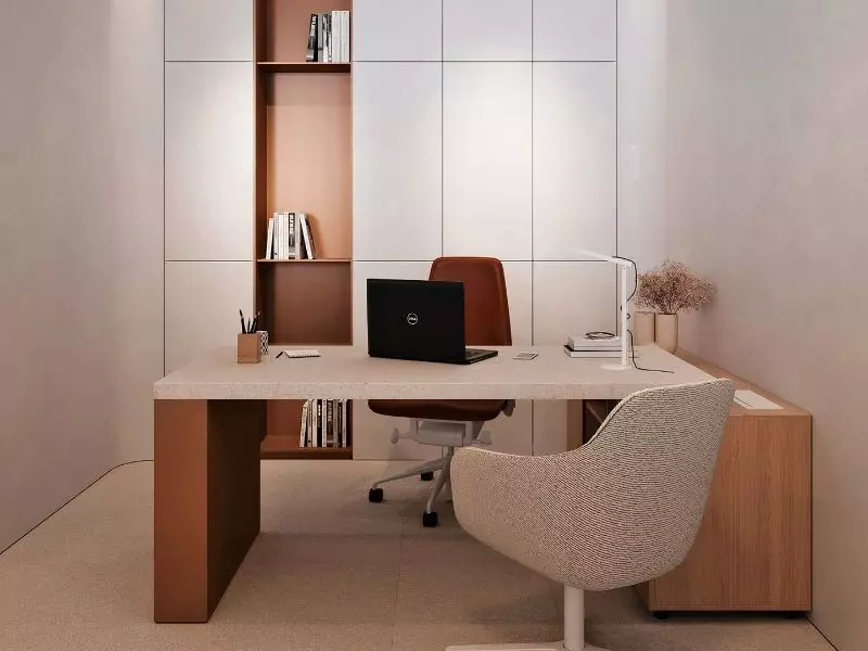 nội thất phòng làm việc bằng nhựa
