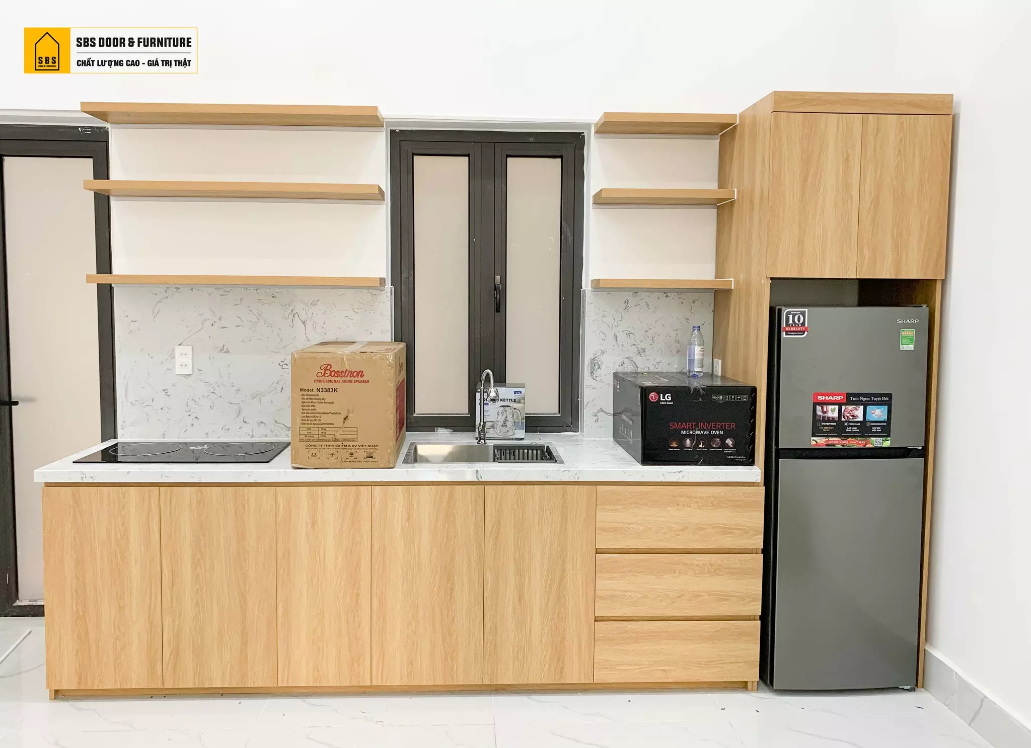 Thi công tủ bếp căn hộ cho thuê