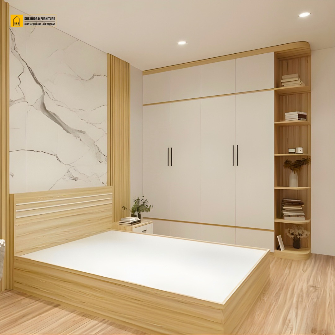 Mẫu tủ áo quần nhựa 4 cánh hiện đại với không gian lưu trữ rộng rãi.