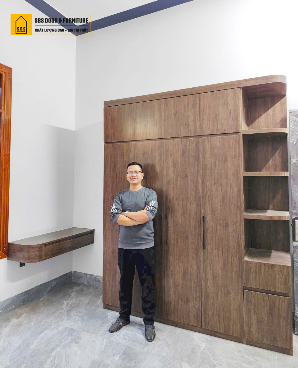 Mẫu tủ áo quần nhựa 4 cánh đẹp, hiện đại